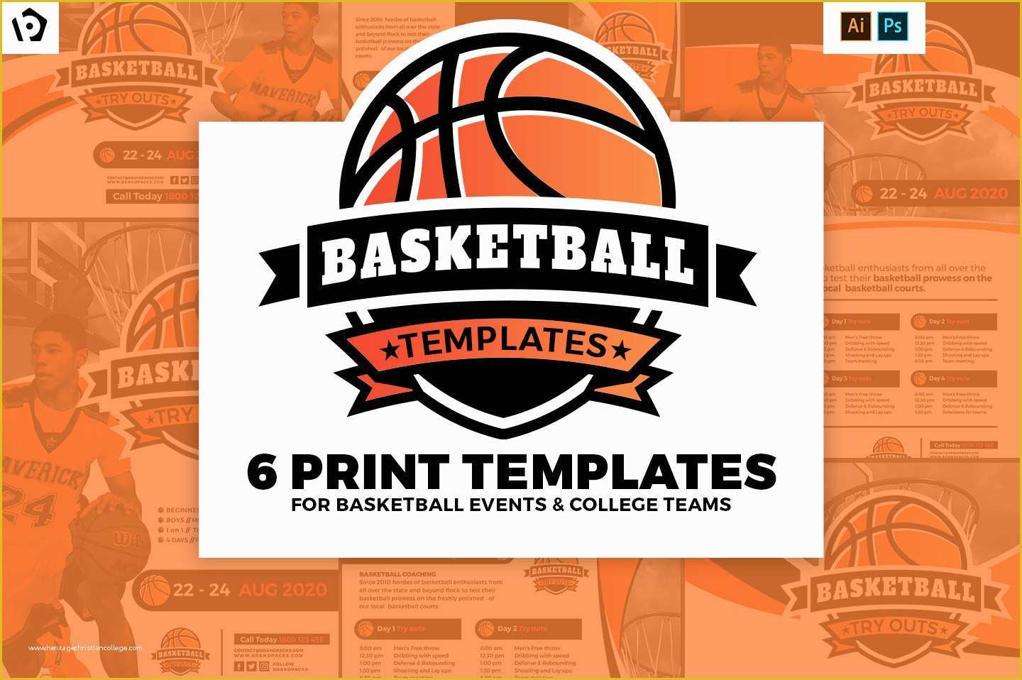 Free Basketball Photoshop Templates