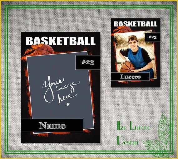 Free Basketball Photoshop Templates Of Psd Basketball Trading Card Template