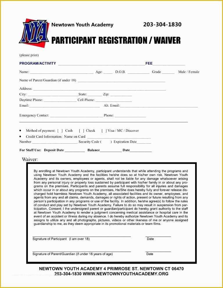Free Basketball Registration form Template Of 5 Best S Of Summer Camp Registration form Template