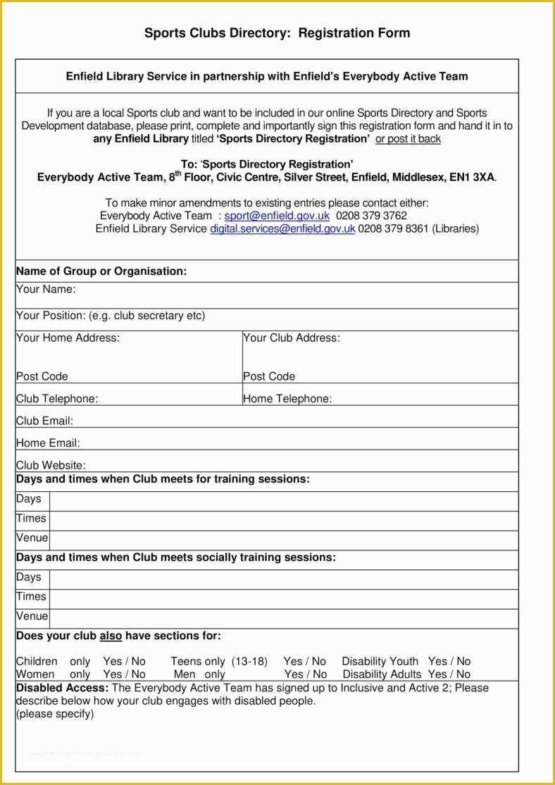 Free Basketball Registration form Template Of 6 Sport Sign Up Sheet Templates Pdf