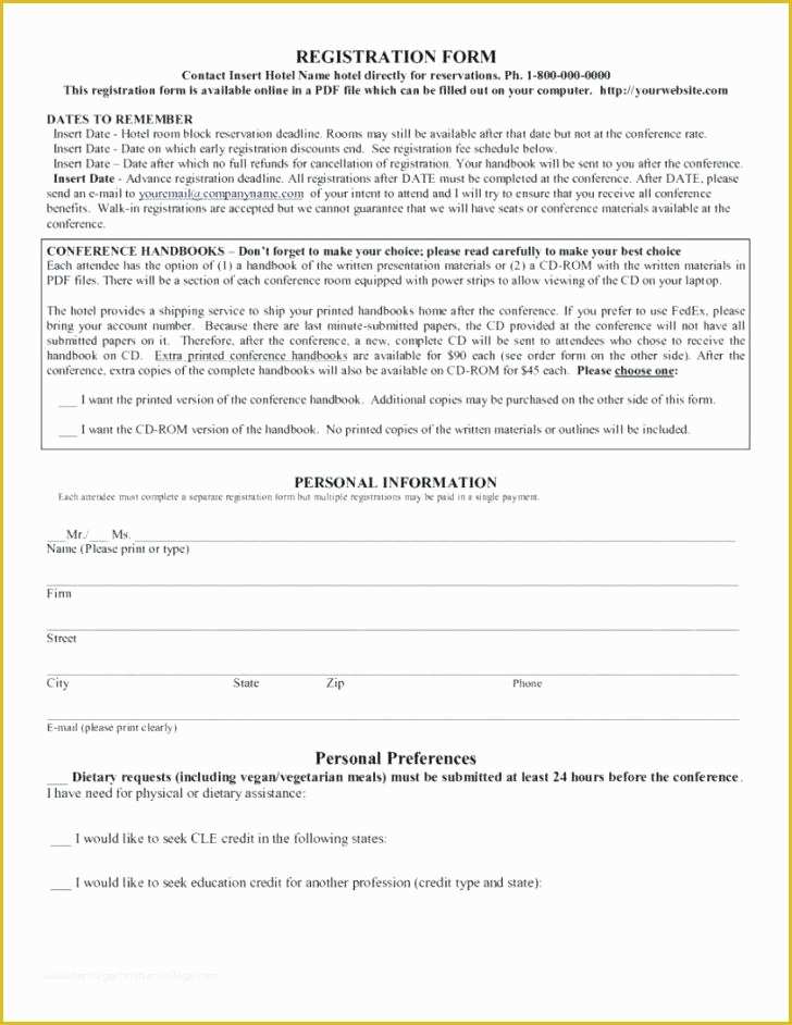 Free Basketball Registration form Template Of Sports Registration form Template