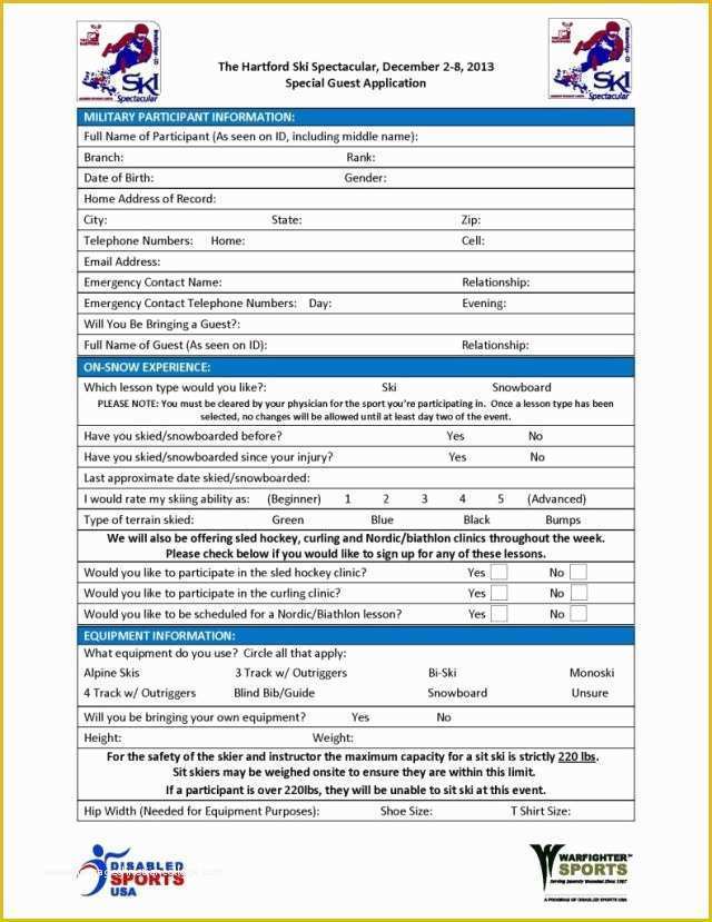 Free Basketball Registration form Template Of Sports Registration forms Template Free Download