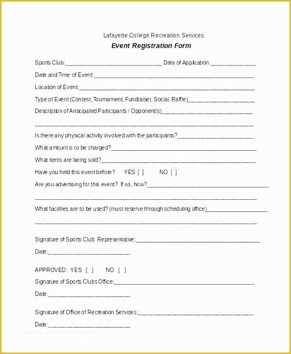 Free Basketball Registration form Template Of Sports Team Registration form Template