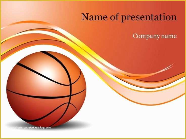 Free Basketball Website Templates Of Basketball themed Powerpoint Templates