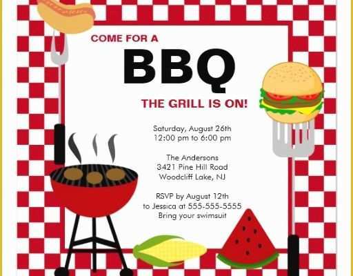 Free Bbq Invitation Template Of 12 Best S Of Summer Bbq Invitation Word Template
