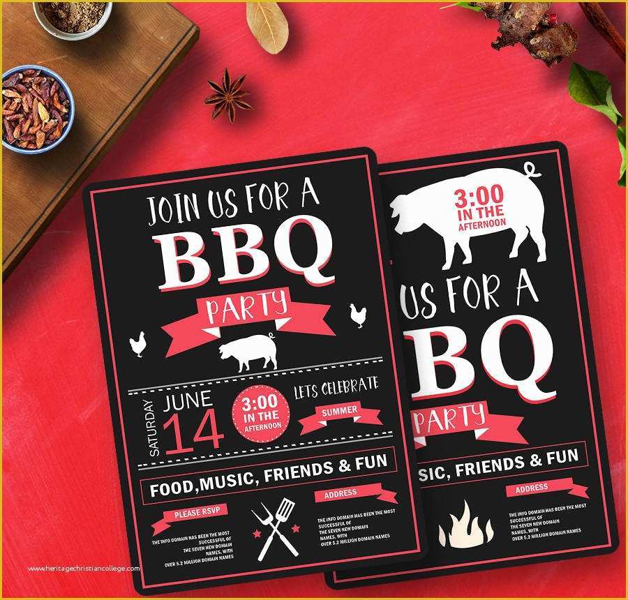 Free Bbq Invitation Template Of 19 Free Invitation Templates Wedding Birthday Dinner