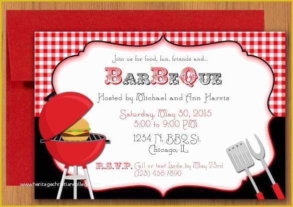 Free Bbq Invitation Template Of 30 Barbeque Invitation Templates Psd Word Ai