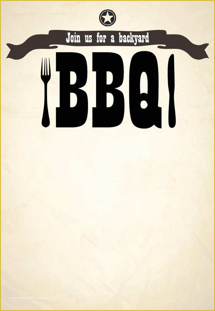 Free Bbq Invitation Template Of Free Bbq Party Invitation Templates