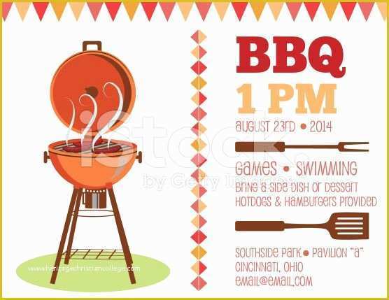 Free Bbq Invitation Template Of Retro Bbq Invitation Template Royalty Free Stock Vector