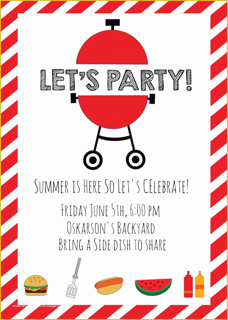 Free Bbq Invitation Template Of Summer Bbq Invitations and Ideas