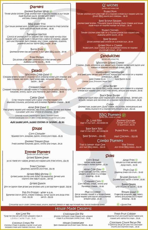 Free Bbq Menu Template Of Bbq Menu Templates – 27 Free Psd Epd Documents Download