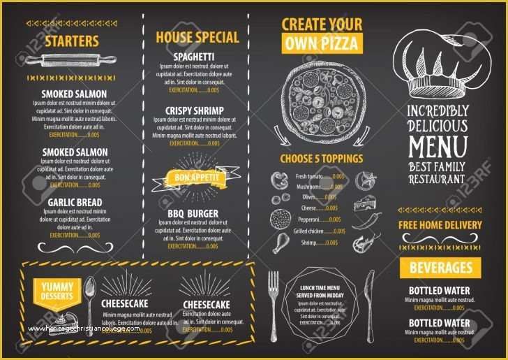 Free Bbq Menu Template Of Menu Bbq Menu Template