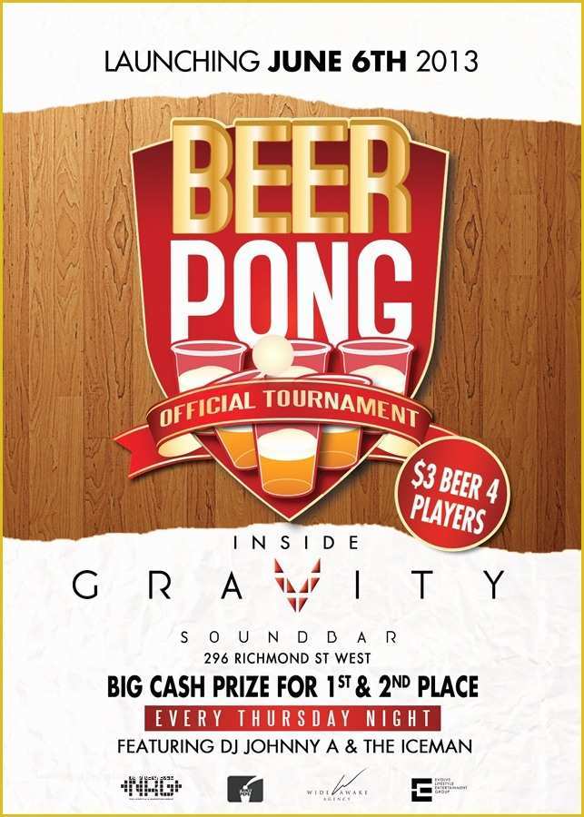 Free Beer Pong Flyer Template Of Club Crawlers