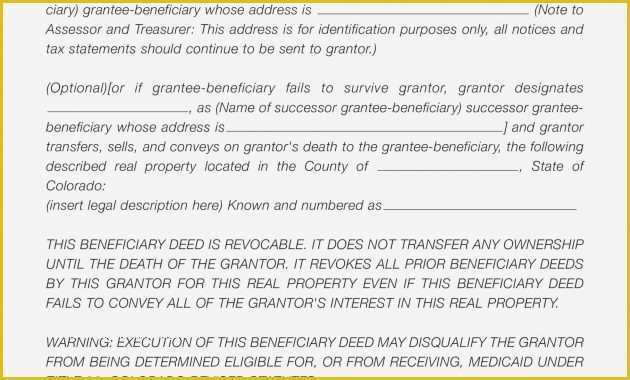 Free Beneficiary Deed Missouri Template Of Best S Of Missouri Quit Claim Deed Sample – Quit