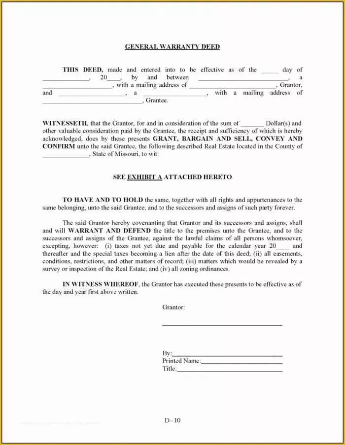 Free Beneficiary Deed Missouri Template Of Missouri Beneficiary Deed form form Resume Examples