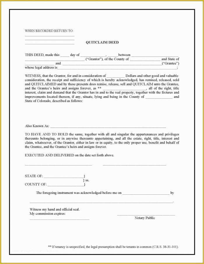 Free Beneficiary Deed Missouri Template Of Quitclaim Deed form Ct form Resume Examples Mezvgokvjk
