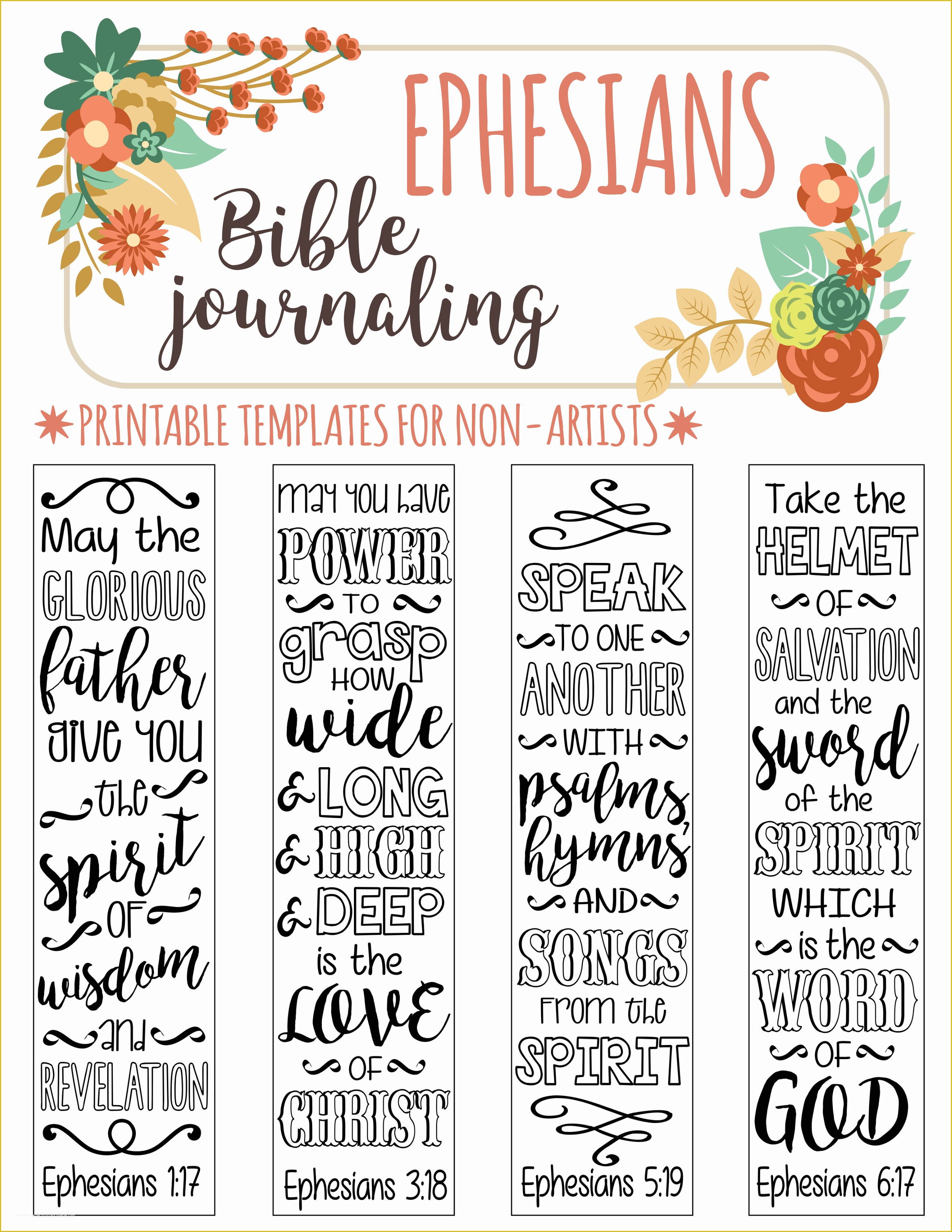 Free Bible Journaling Templates Of 4 Bible Journaling Stencils Printable Templates