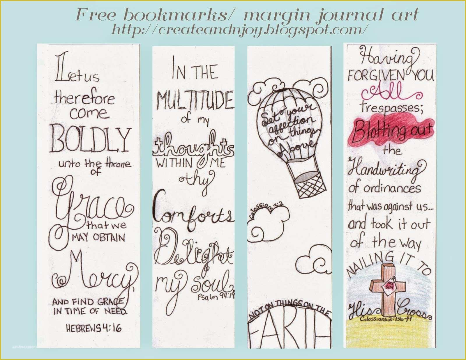 Free Bible Journaling Templates Of Create&n Joy Free Bible Journaling Printables