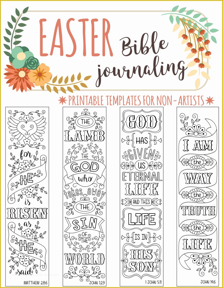 Free Bible Journaling Templates Of Easter 4 Bible Journaling Printable Templates