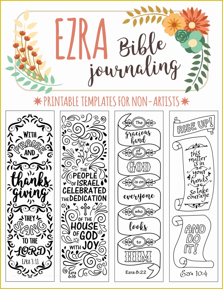 Free Bible Journaling Templates Of Ezra 4 Bible Journaling Printable Templates Illustrated