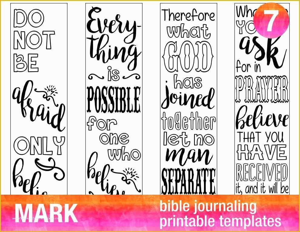 Free Bible Journaling Templates Of Mark 4 Bible Journaling Printable Templates Illustrated