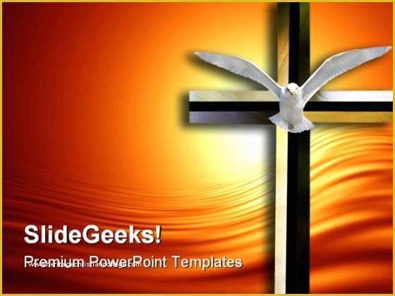 Free Bible Powerpoint Templates Of Holy Spirit Cross Religion Powerpoint Templates and