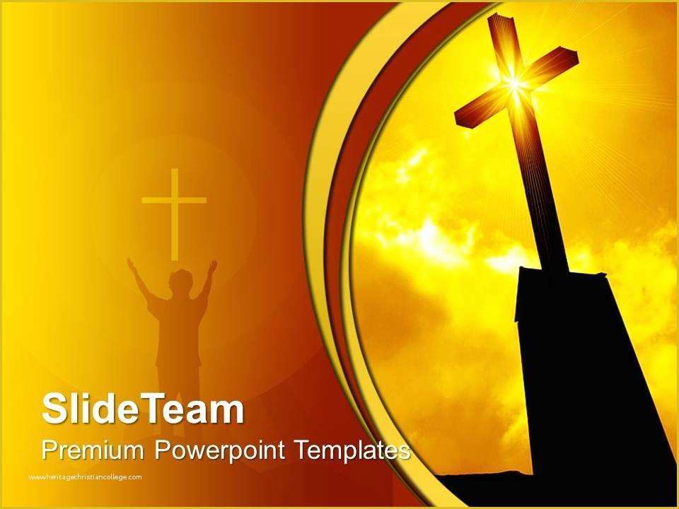 Free Bible Powerpoint Templates Of Jesus Christ Bible Powerpoint Templates Religious Cross