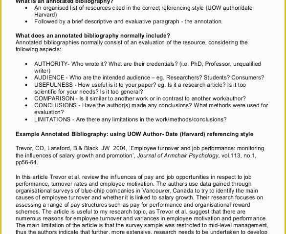 Free Bibliography Template Of Annotated Bibliography Templates – 10 Free Word Pdf