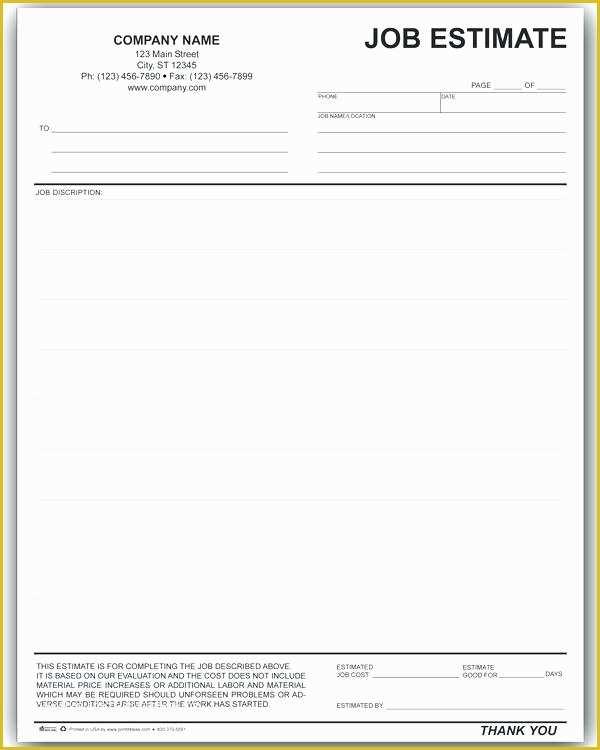 Free Bid Proposal Template Of Blank Quote Template Free Example Electrical Contract