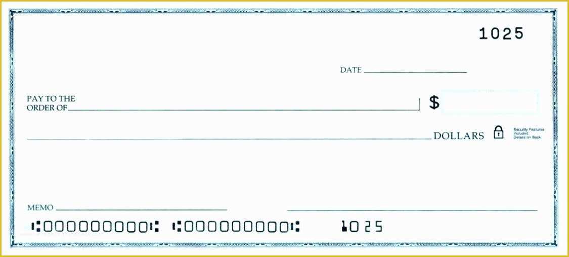 Free Big Check Template Download Of Cheque Template Download Blank Check In Vector format