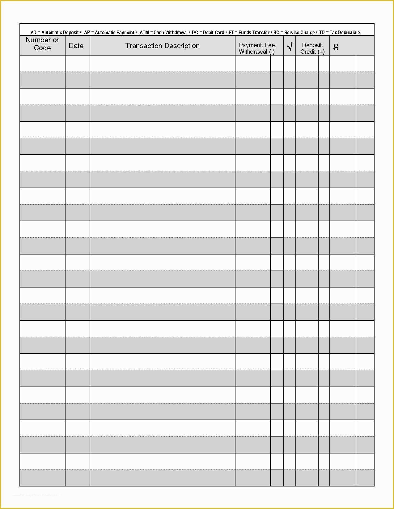 Free Big Check Template Download Of Print Check Register Template Download