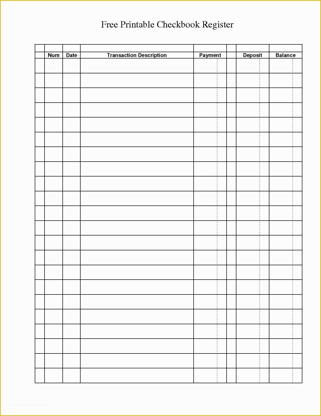 Free Big Check Template Download Of Print Check Register Template Download