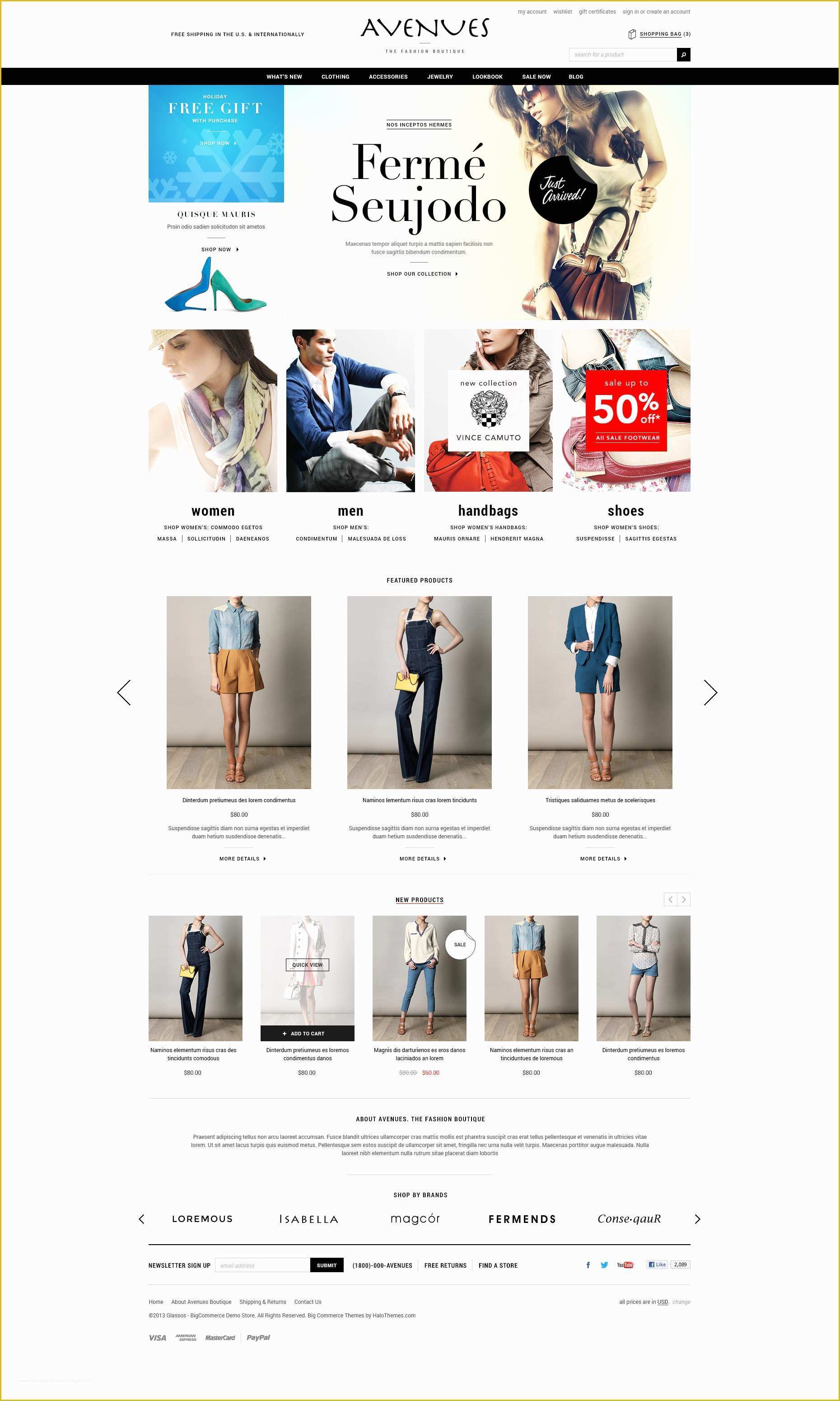 Free Bigcommerce Templates Of Big Merce Template Design 28 Images Avenues Premium