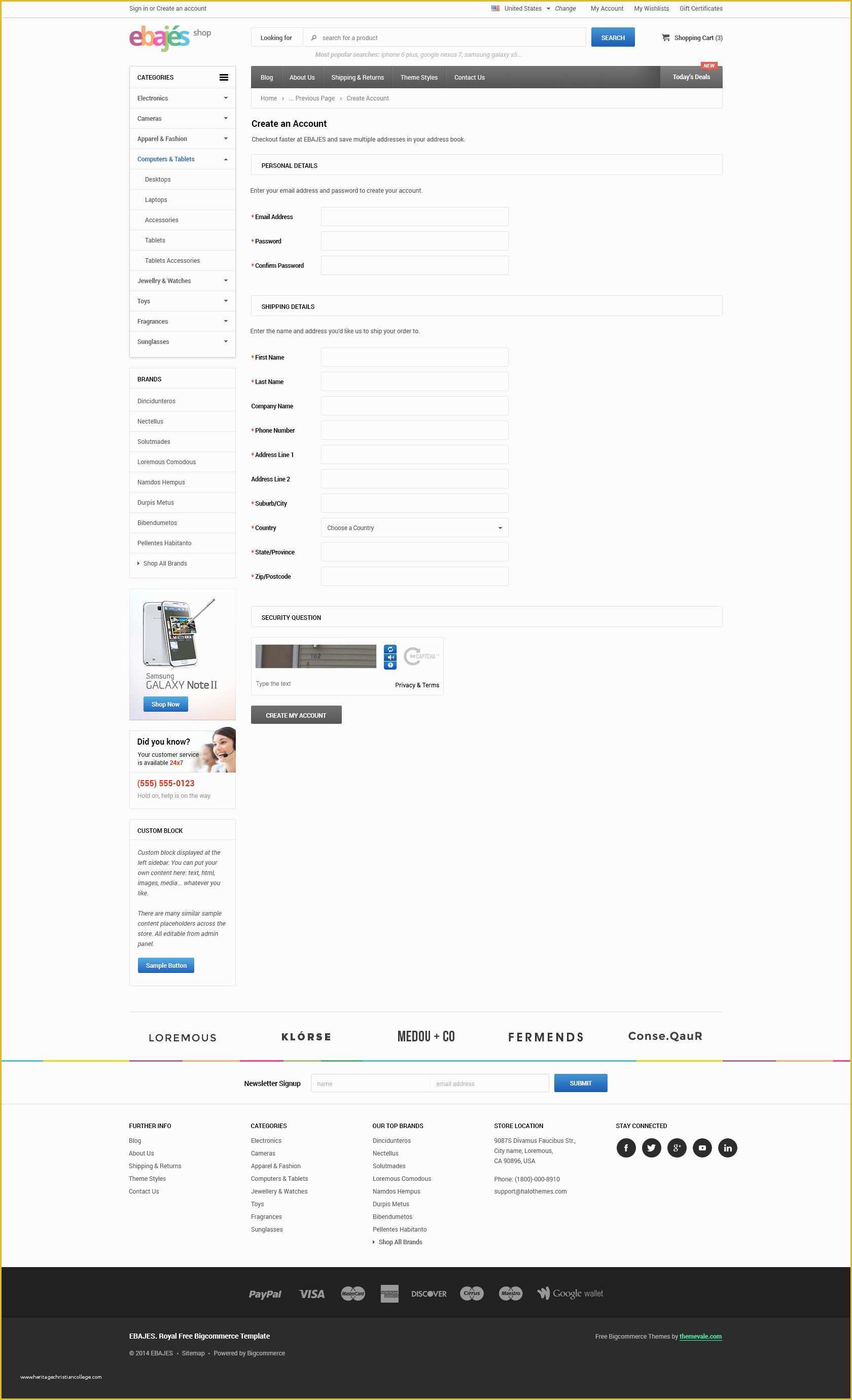 Free Bigcommerce Templates Of Ebajes Free Responsive Big Merce Template themevale