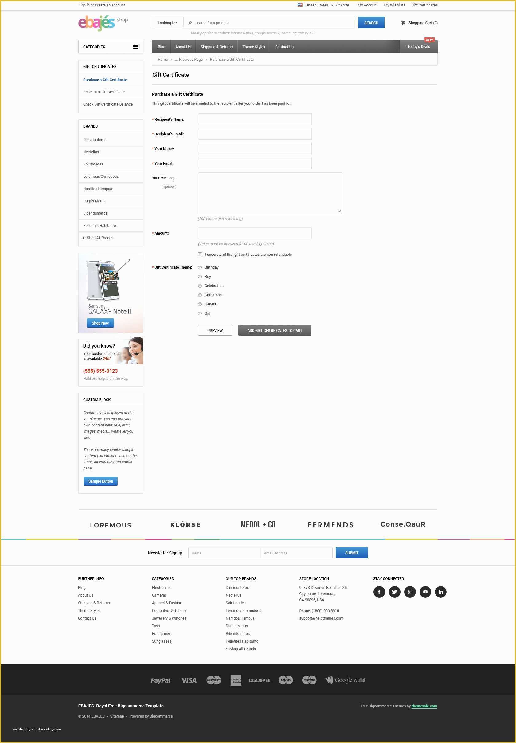 Free Bigcommerce Templates Of Ebajes Free Responsive Big Merce Template themevale