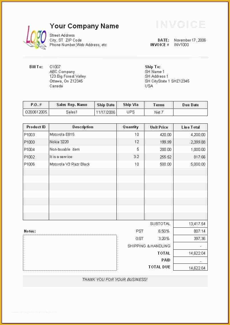 Free Bill Invoice Template Printable Of Billing Invoice Templates