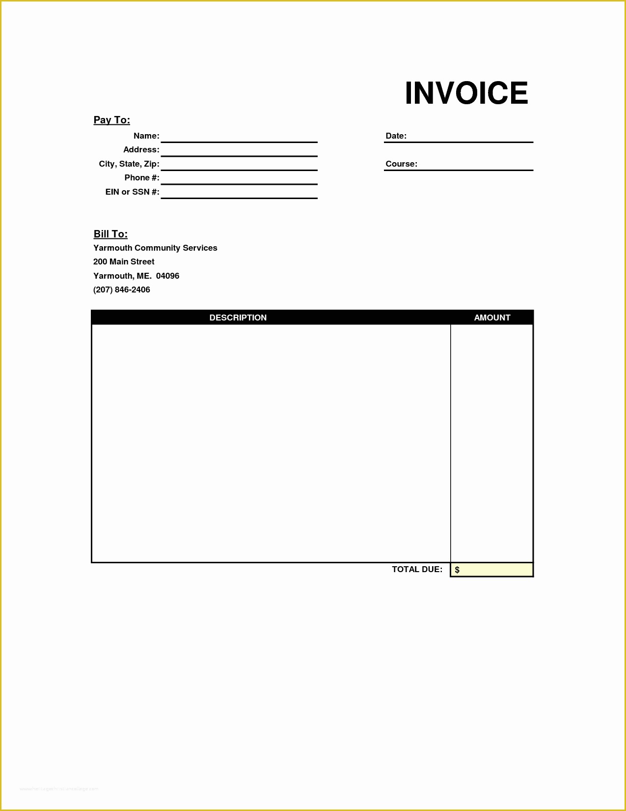 Free Bill Invoice Template Printable Of Free Printable Invoice Template Uk
