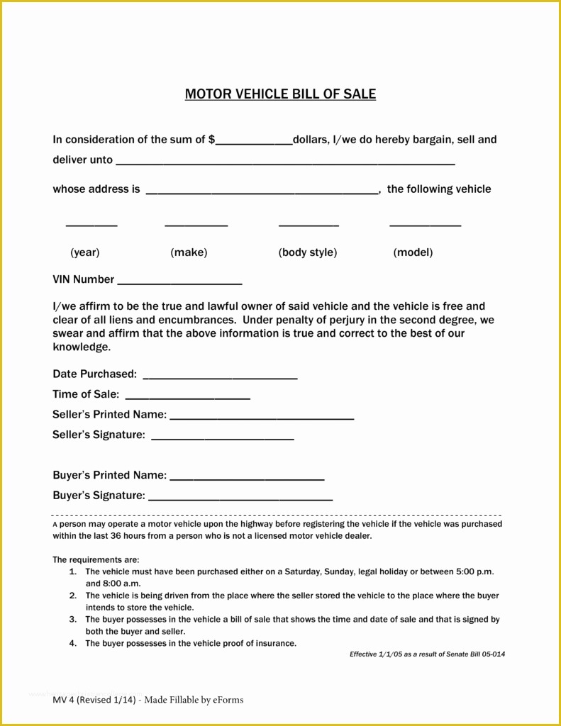 Free Bill Of Sale Template Colorado Of Free Colorado Motor Vehicle Bill Of Sale form Pdf