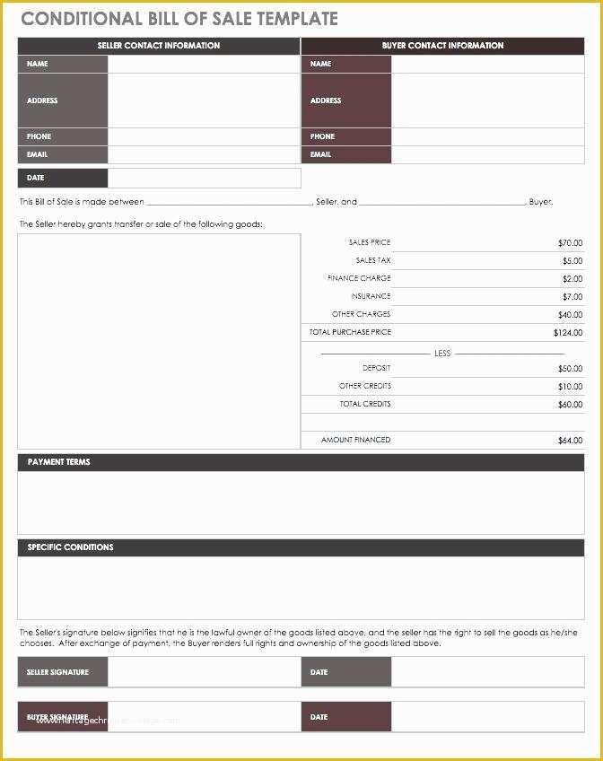 Free Bill Of Sale Template Colorado Of Vehicle Bill Of Sale Template
