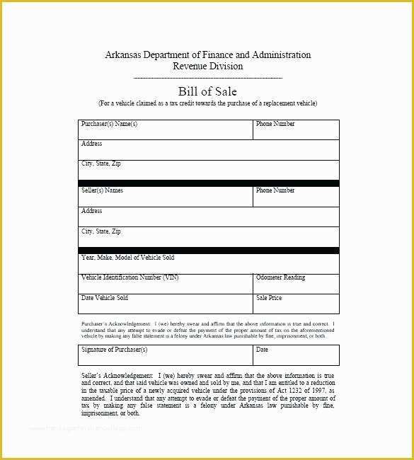 Free Bill Of Sale Template Georgia Of 11 Bill Of Sale Template Ga