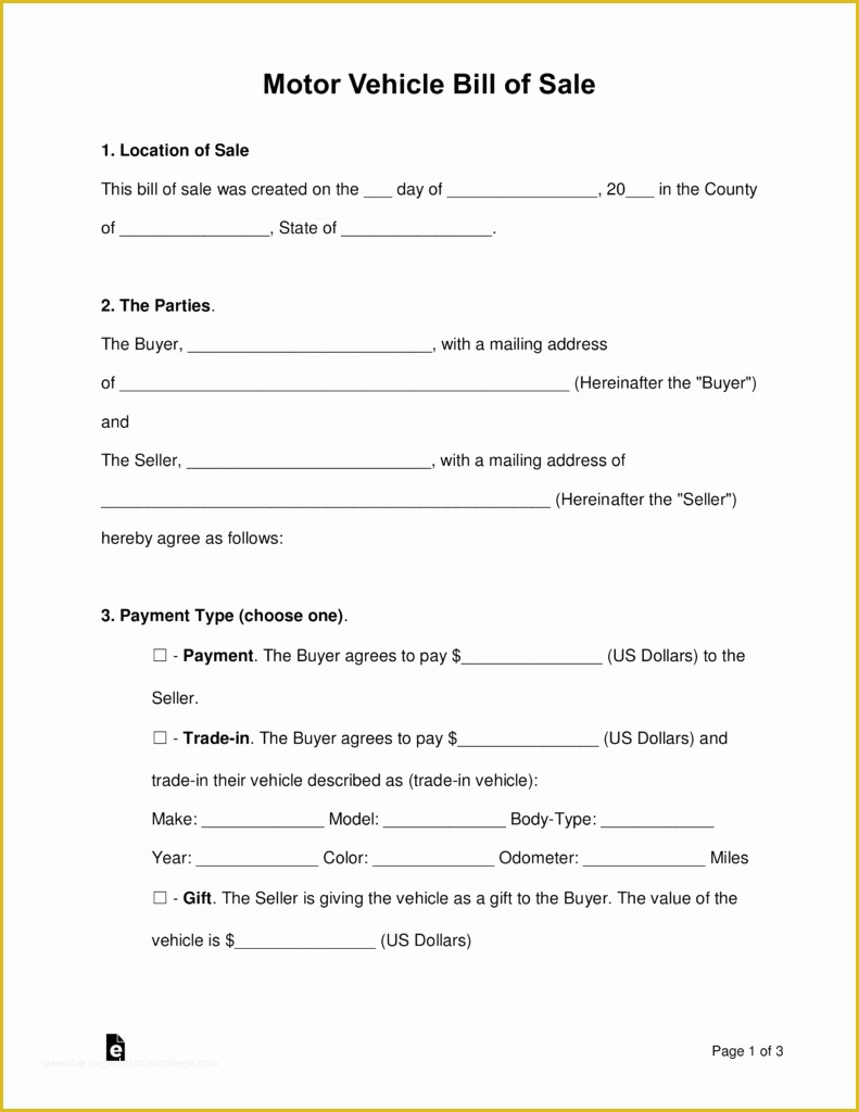 Free Bill Of Sale Template Word Of Bill Sales Template for Car Sample Worksheets Sale