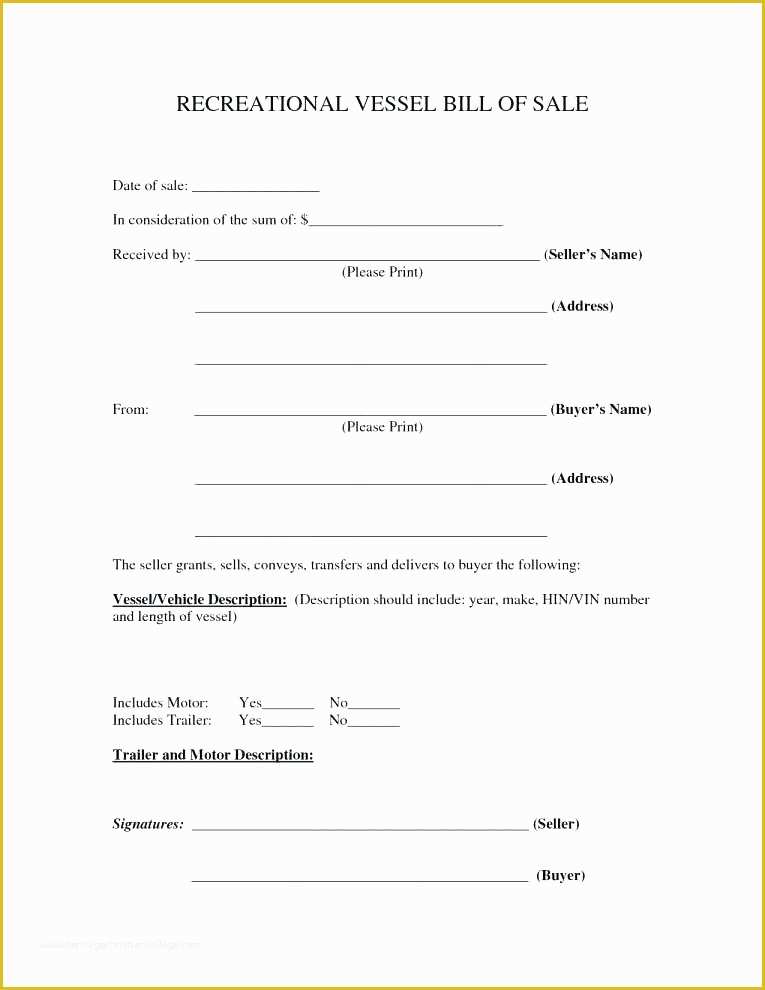 Free Bill Of Sale Template Word Of Private Car Bill Sale Template Bill Sale Template