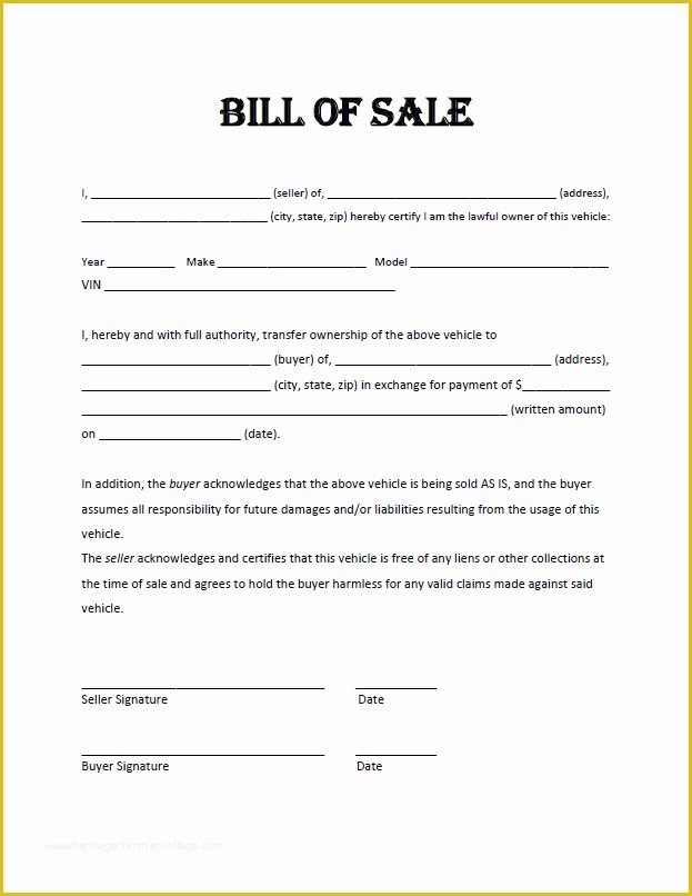 free-template-of-bill-of-sale-for-car-esdast