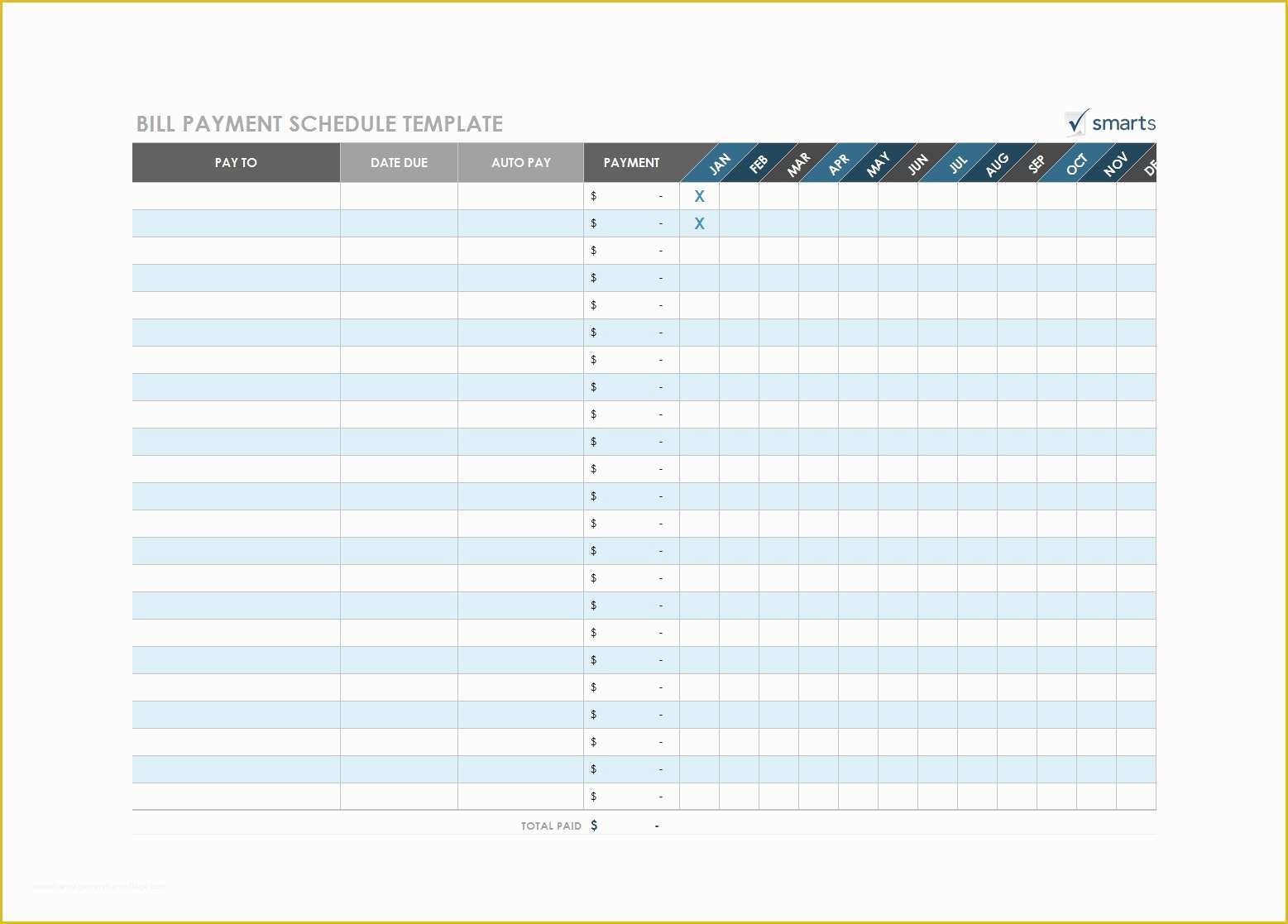 Free Bill Payment Checklist Template Of 32 Free Bill Pay Checklists & Bill Calendars Pdf Word
