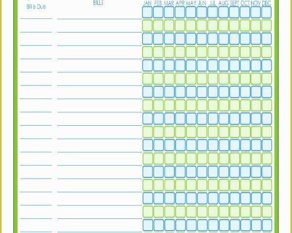 Free Bill Planner Template Of Bill Payment Schedule Template 12 Free Word Pdf format