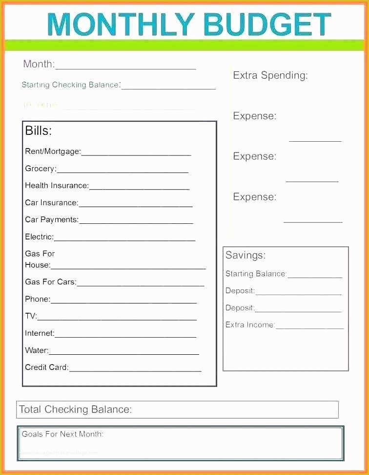 Free Bill Planner Template Of Free Bill Planner Template Monthly organizer Financial