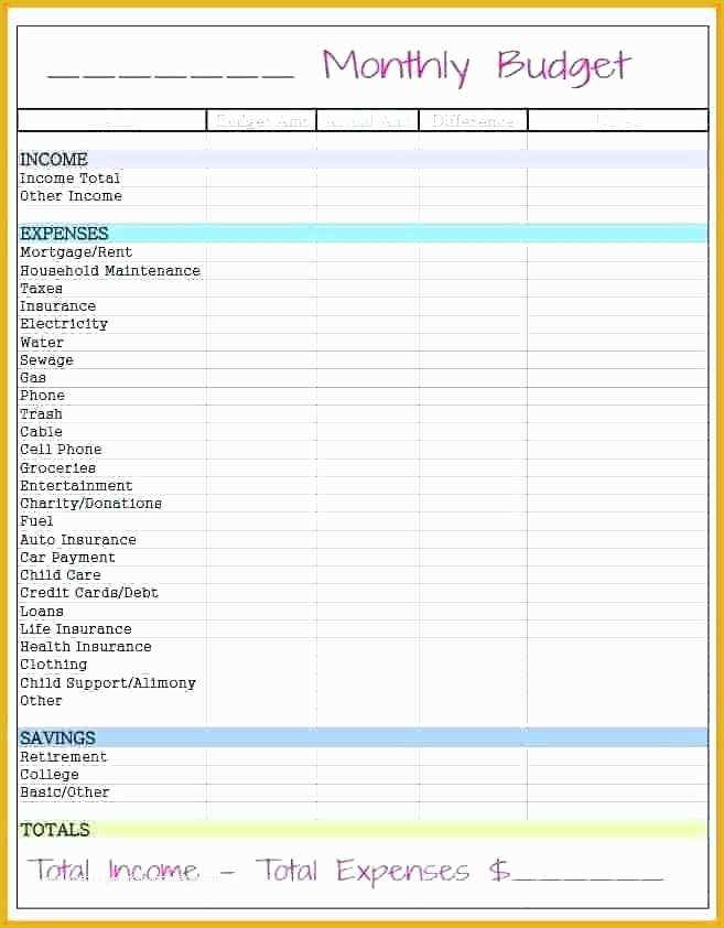 Free Bill Planner Template Of Monthly Bill Planner Template Free Printable Monthly Bill