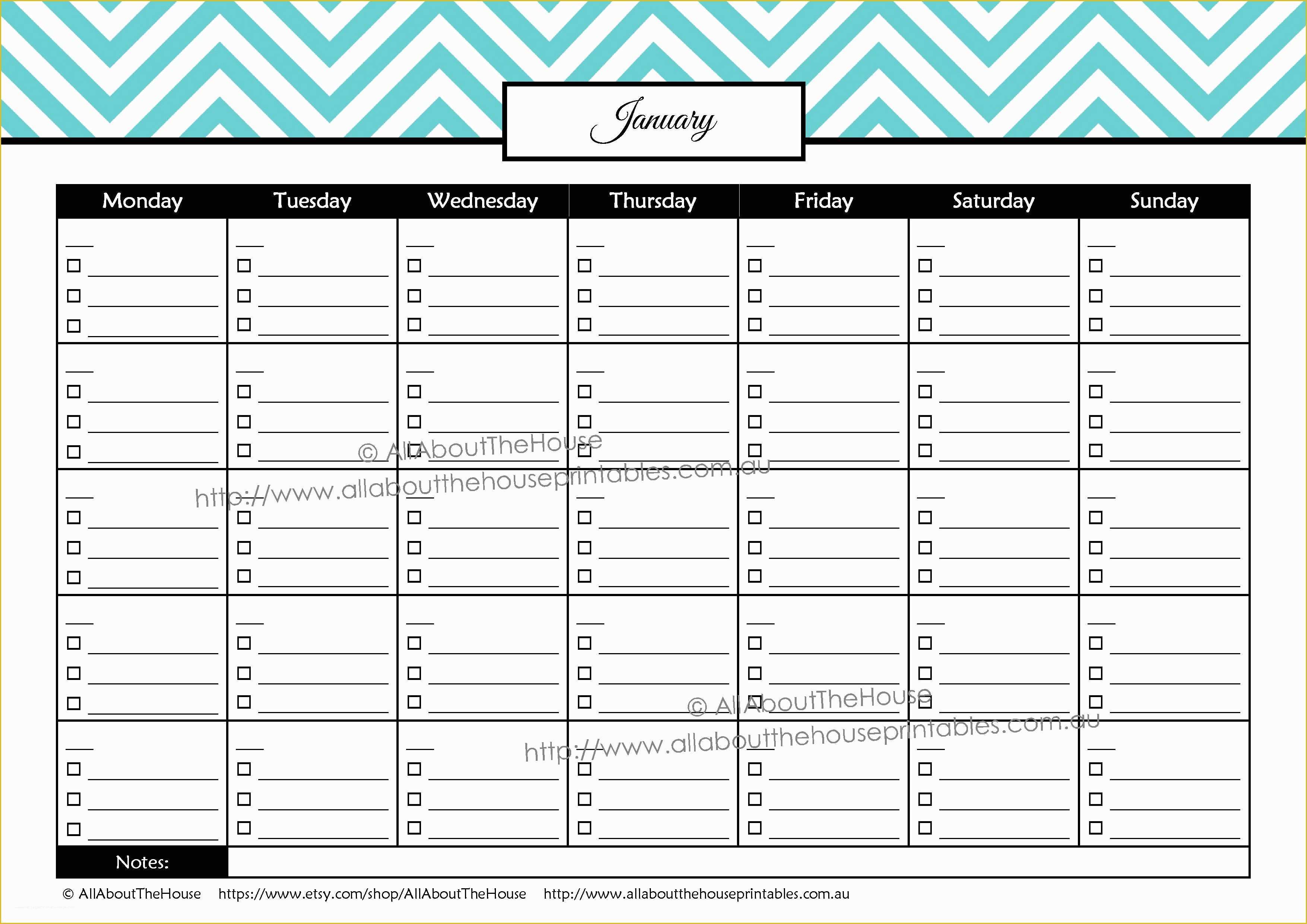 Free Bill Schedule Template Of Bill Pay Calendar