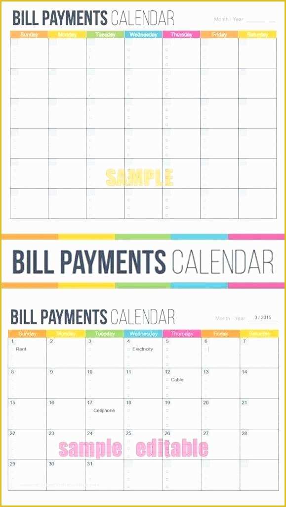 Free Bill Schedule Template Of Free Printable Monthly Bill Payment Log Worksheet to