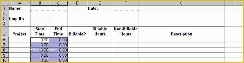 Free Billable Hours Timesheet Template Of Legal Billable Hours Template Wevo